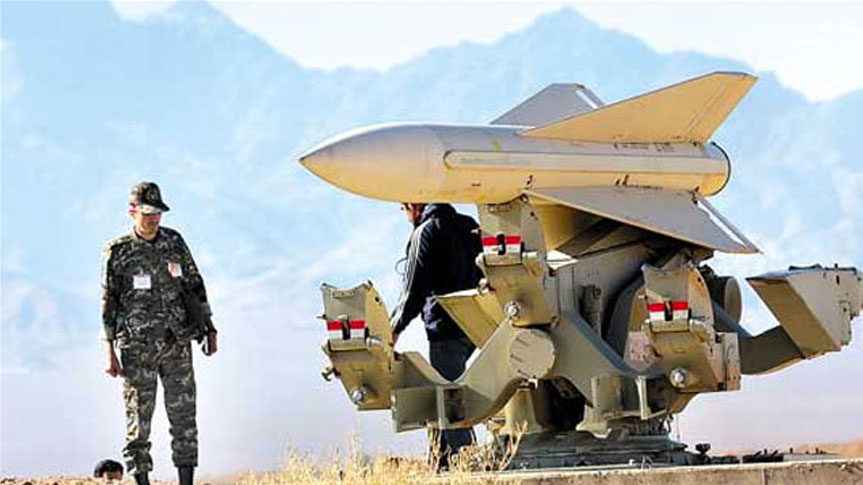 Photo montrant l'armement militaire missiles de l'Iran