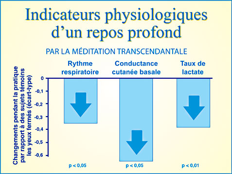 Recherche Méditation Transcendantale et profond repos - Graphique