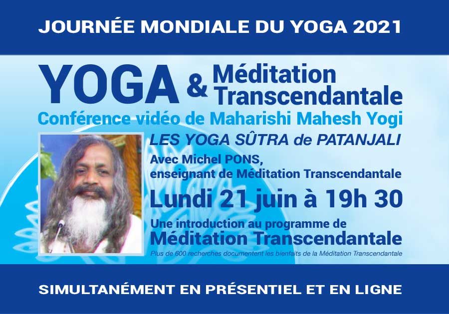 Méditation Transcendantale et journée du Yoga - Annonce conférence