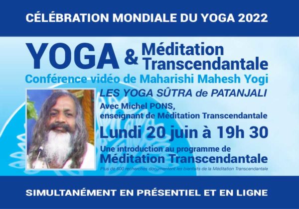 Yoga et Méditation Transcendantale - La journée mondiale du Yoga 2022